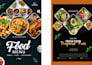 design creative food menus, restaurant menus and food posters